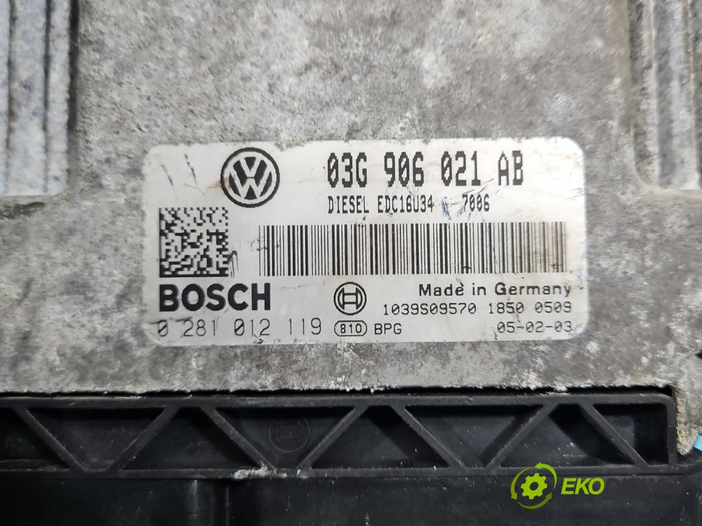 Vw Passat B6 2005-2010 2.0 TDI 140 HP manual 103 kW 1968 cm3 4- riadiaca jednotka motora 03G906021AB