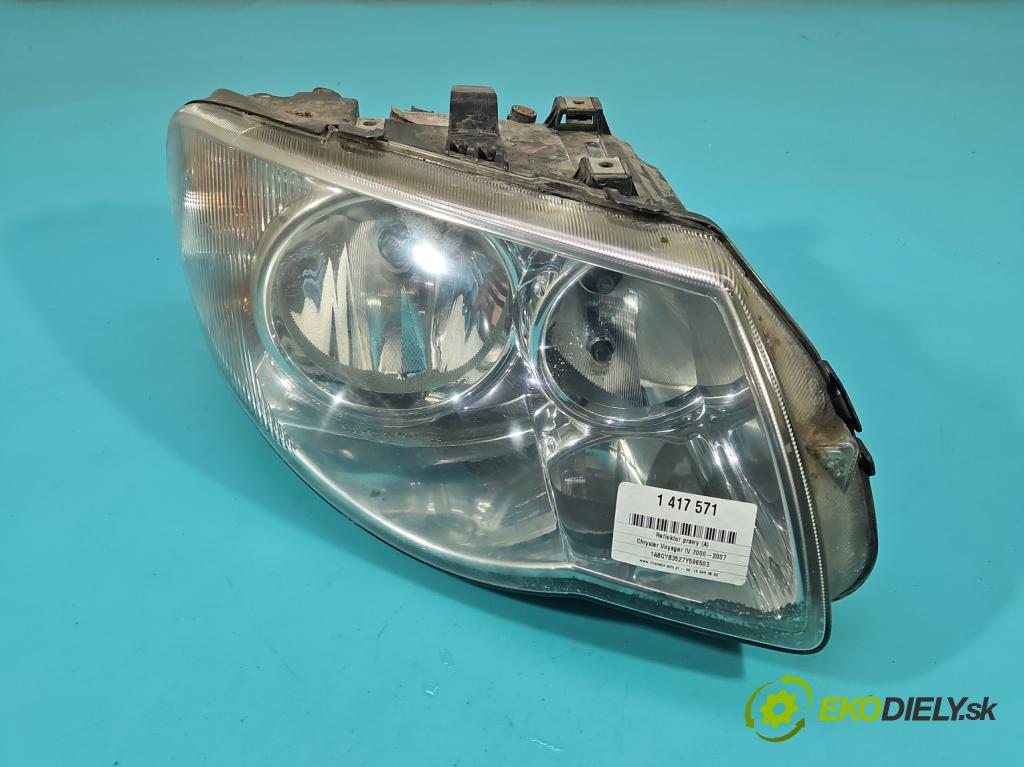 Chrysler Voyager IV 2000-2007 2.8 crdi 150 HP automatic 110 kW 2776 cm3 5- Reflektor: pravý 04857830ACV (Pravé)