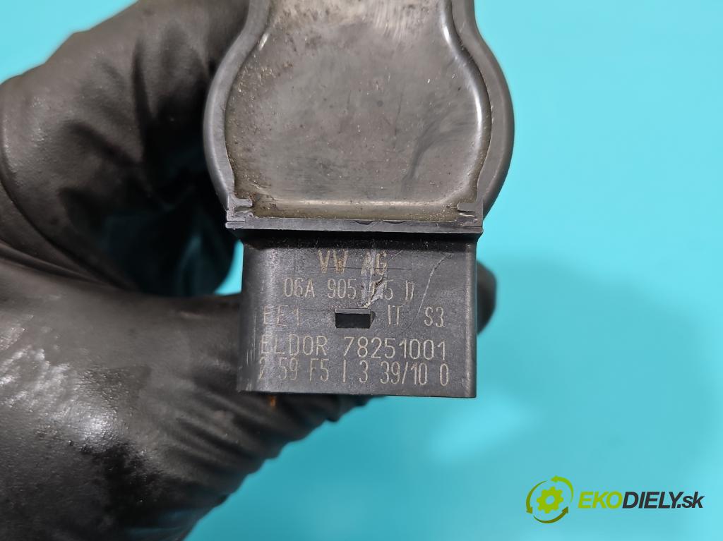 Audi A4 B7 2004-2008 1.8 T 163 HP manual 120 kW 1781 cm3 5- cievka zapaľovacia 06A905115D (Zapaľovacie cievky, moduly)