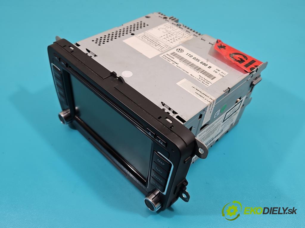 Vw Tiguan I 2007-2016 2.0 tdi 140 HP automatic 103 kW 1968 cm3 5- Radio originál 1T0035680B