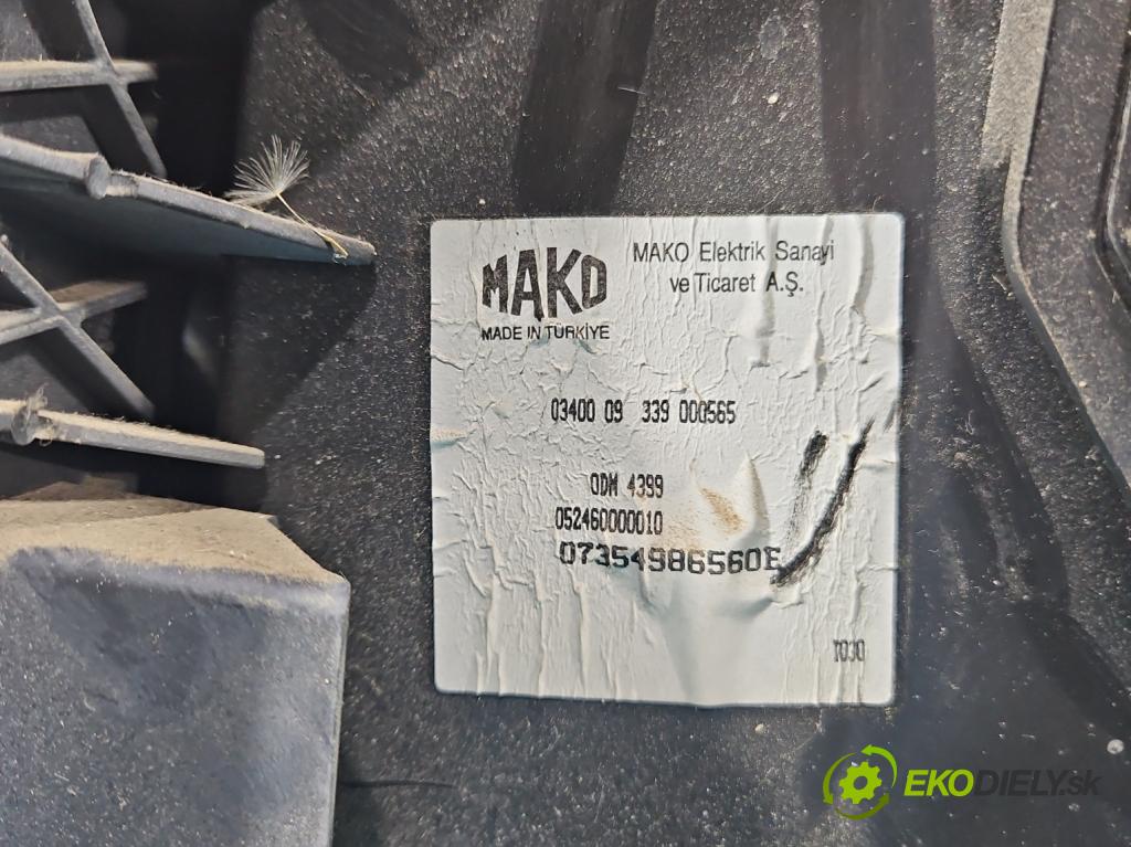 Fiat Doblo II 2010- 1.6 JTD 101 hp manual 74 kW 1598 cm3 5- radiátor 07354986560E (Radiátory topení)