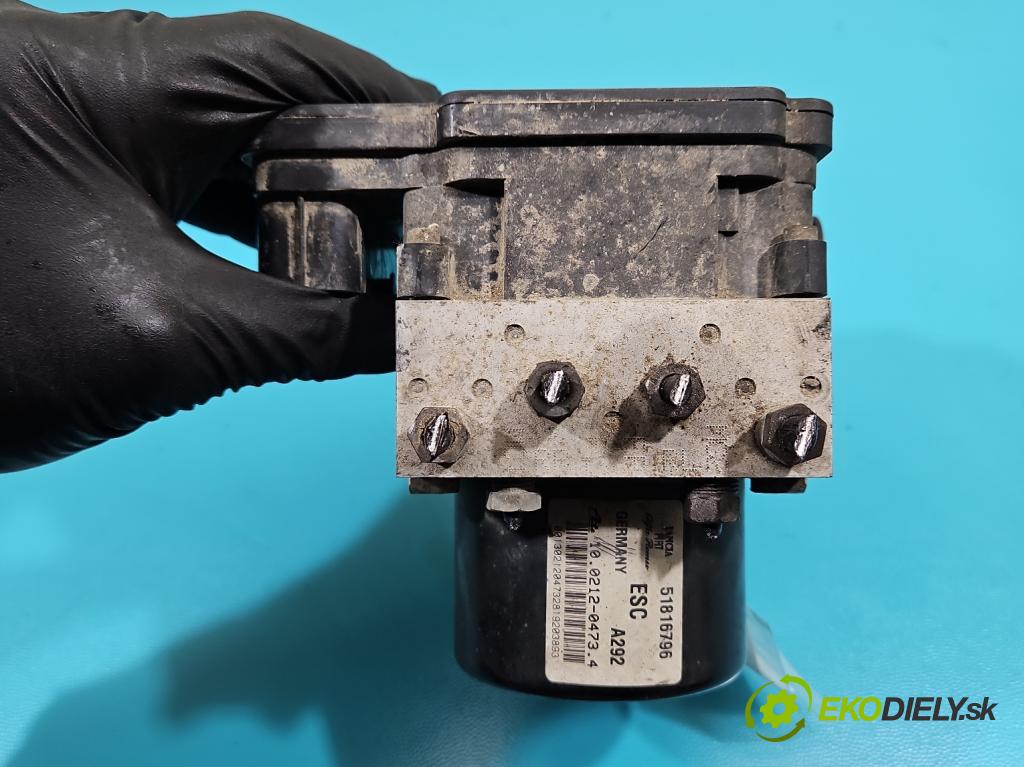 Fiat Doblo II 2010- 1.6 JTD 101 HP manual 74 kW 1598 cm3 5- čerpadlo abs 51816796 (Pumpy ABS)