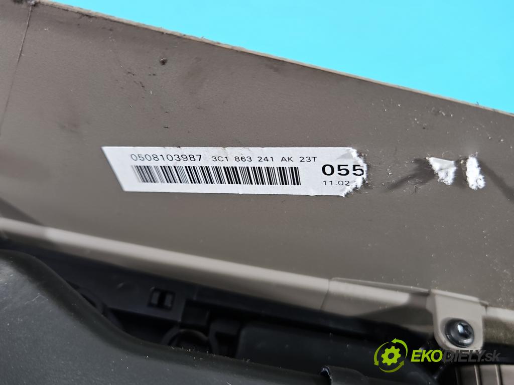 Vw Passat B6 2005-2010 2.0 TDI 140 HP manual 103 kW 1968 cm3 4- operadlo 3C0863319G (Lakťové opierky)