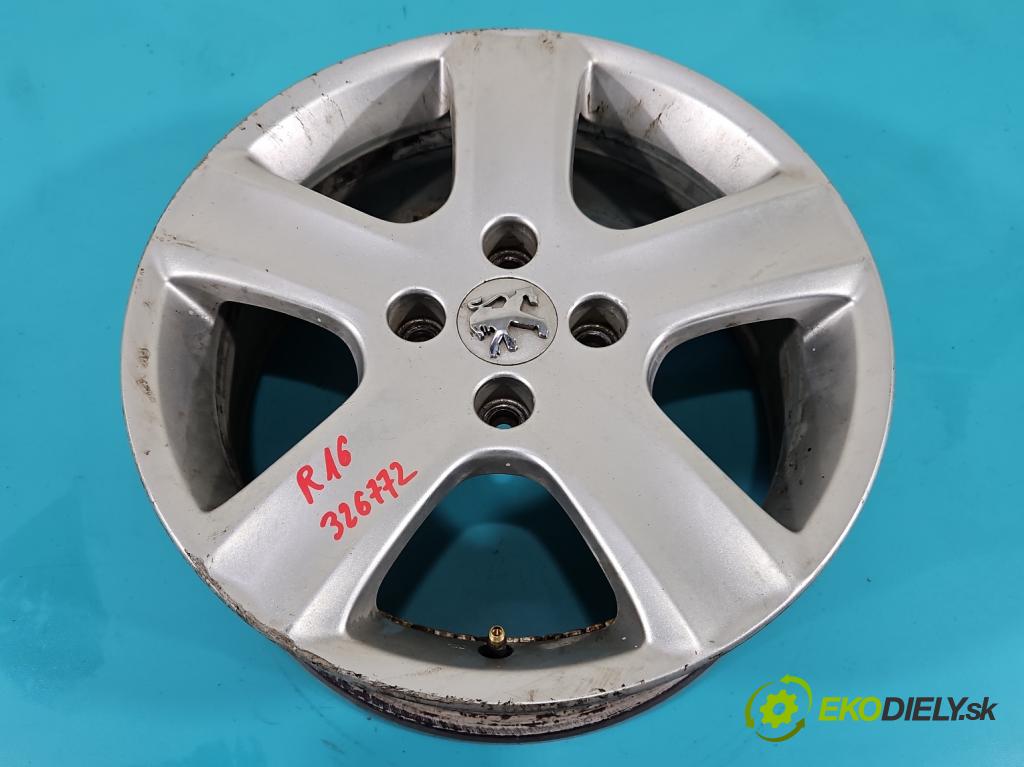 Peugeot 308 I 2007-2013 1.6 HDI 109 HP manual 80 kW 1560 cm3 3- Felga hliník: 16" komplet