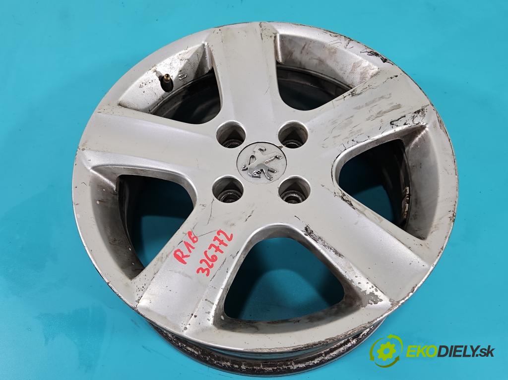 Peugeot 308 I 2007-2013 1.6 HDI 109 HP manual 80 kW 1560 cm3 3- Felga hliník: 16" komplet