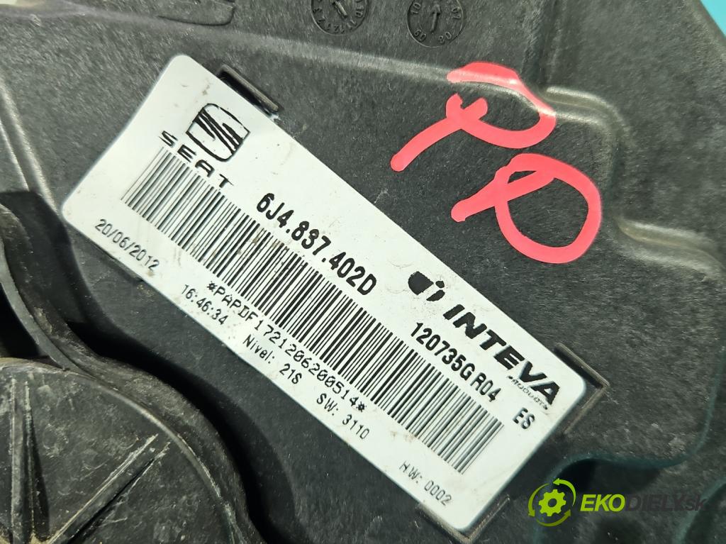 Seat Ibiza IV 6J 2008-2017 1.6 TDI 90 hp manual 66 kW 1598 cm3 5- mechanismus stahování přední pravý 6J4837402D