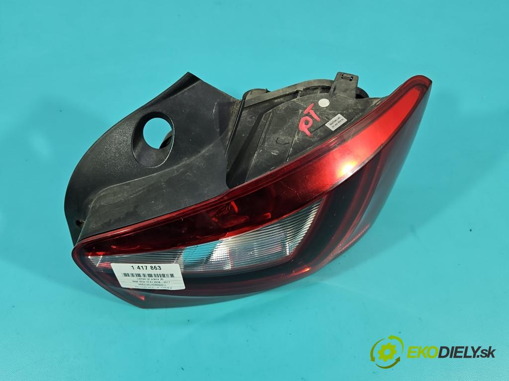 Seat Ibiza IV 6J 2008-2017 1.6 TDI 90 HP manual 66 kW 1598 cm3 5- svetlo / reflektor zadné pravé 6J4945258B (Kľučka dverí ostatné)