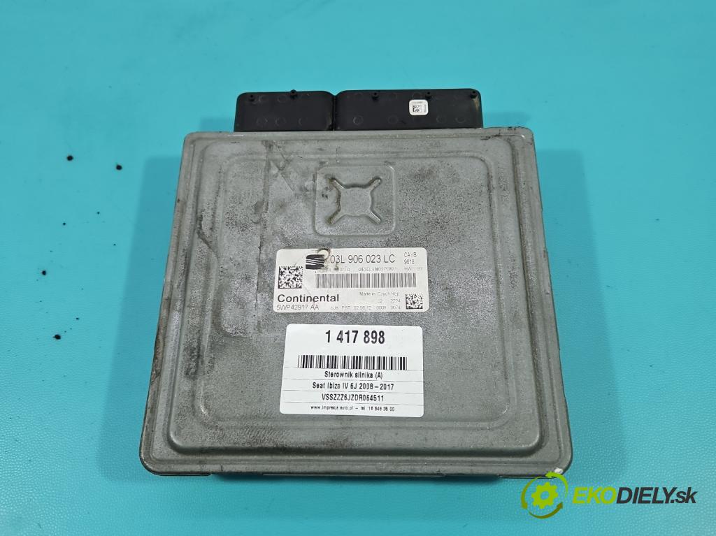 Seat Ibiza IV 6J 2008-2017 1.6 TDI 90 HP manual 66 kW 1598 cm3 5- riadiaca jednotka motora 03L906023LC
