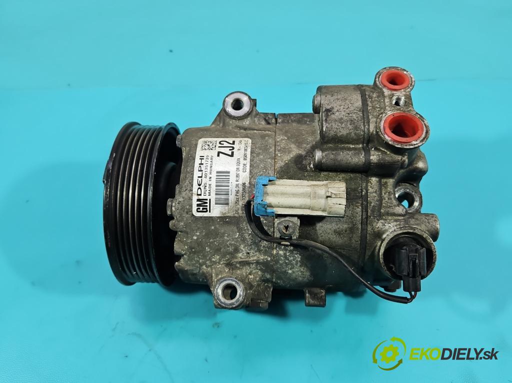Opel Astra IV 2009-2015 1.7 CDTI 125 HP manual 92 kW 1686 cm3 5- Kompresor: klimatizácie 401351739 (Kompresory klimatizácie)