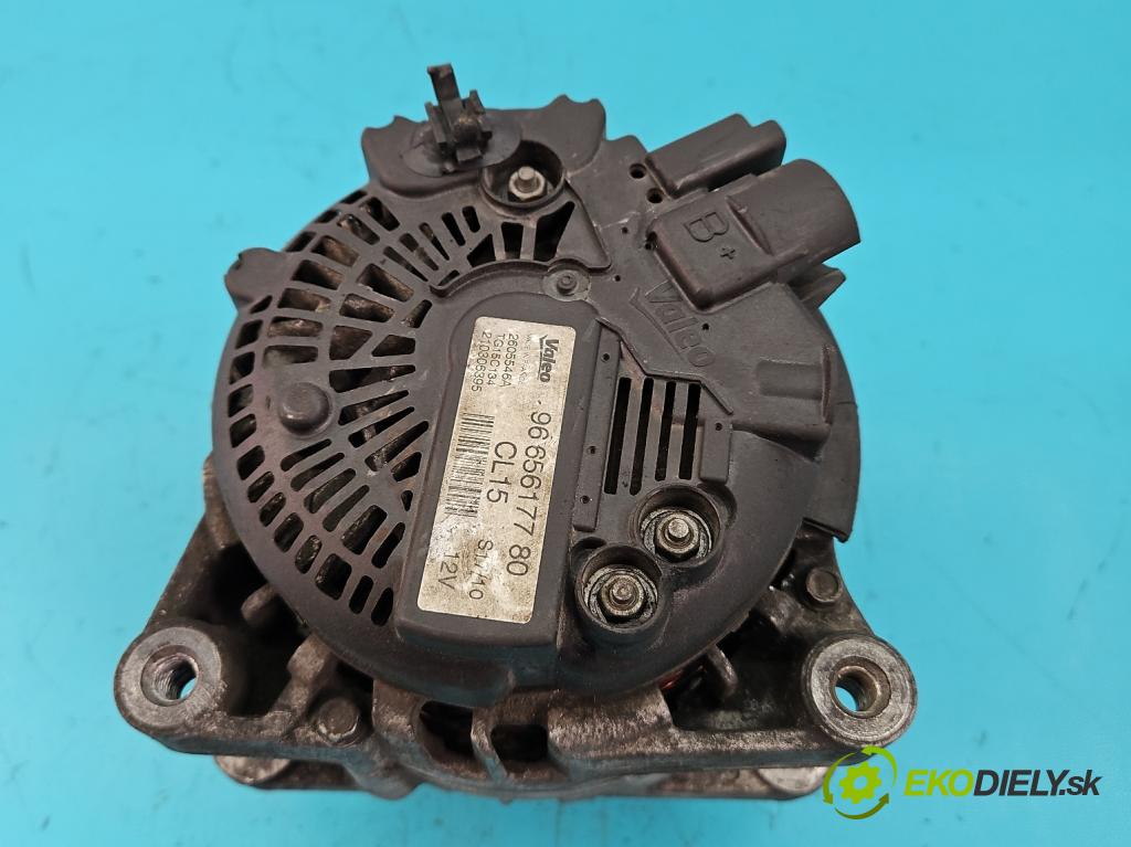 Peugeot 308 I 2007-2013 1.6 HDI 109 HP manual 80 kW 1560 cm3 3- Alternator 9665617780 (Alternátory)