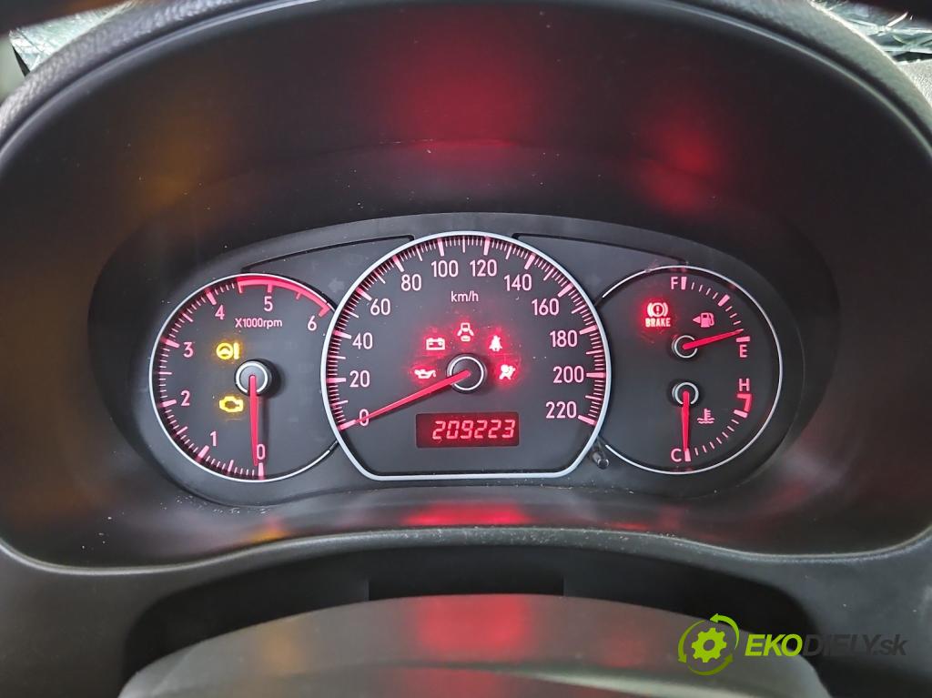 Fiat Sedici 1.9 jtd 120 HP manual 88 kW 1910 cm3 5- prístrojovka/ budíky 34110-79J50 (Prístrojové dosky, displeje)