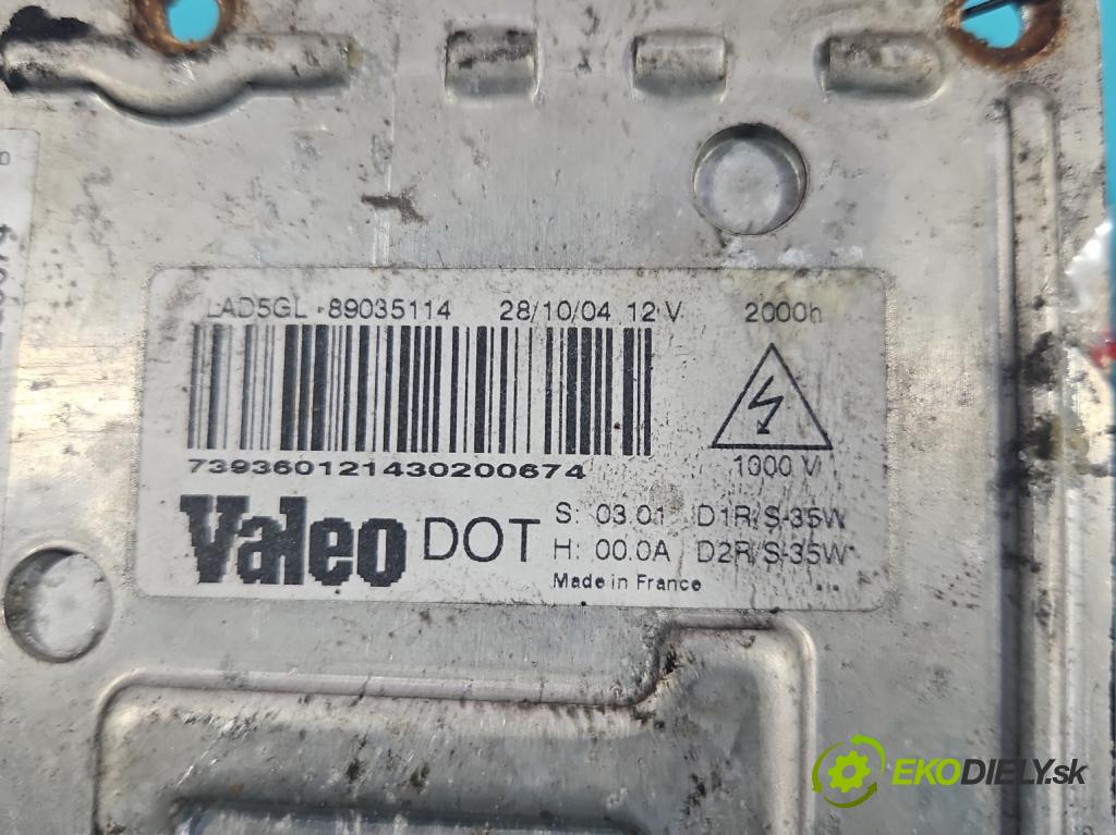 Citroen C5 I 2001-2008 2.2 hdi 155 HP automatic 114 kW 2179 cm3 5- střídač: xenon 89035114 (Riadiaca jednotka xenónu)