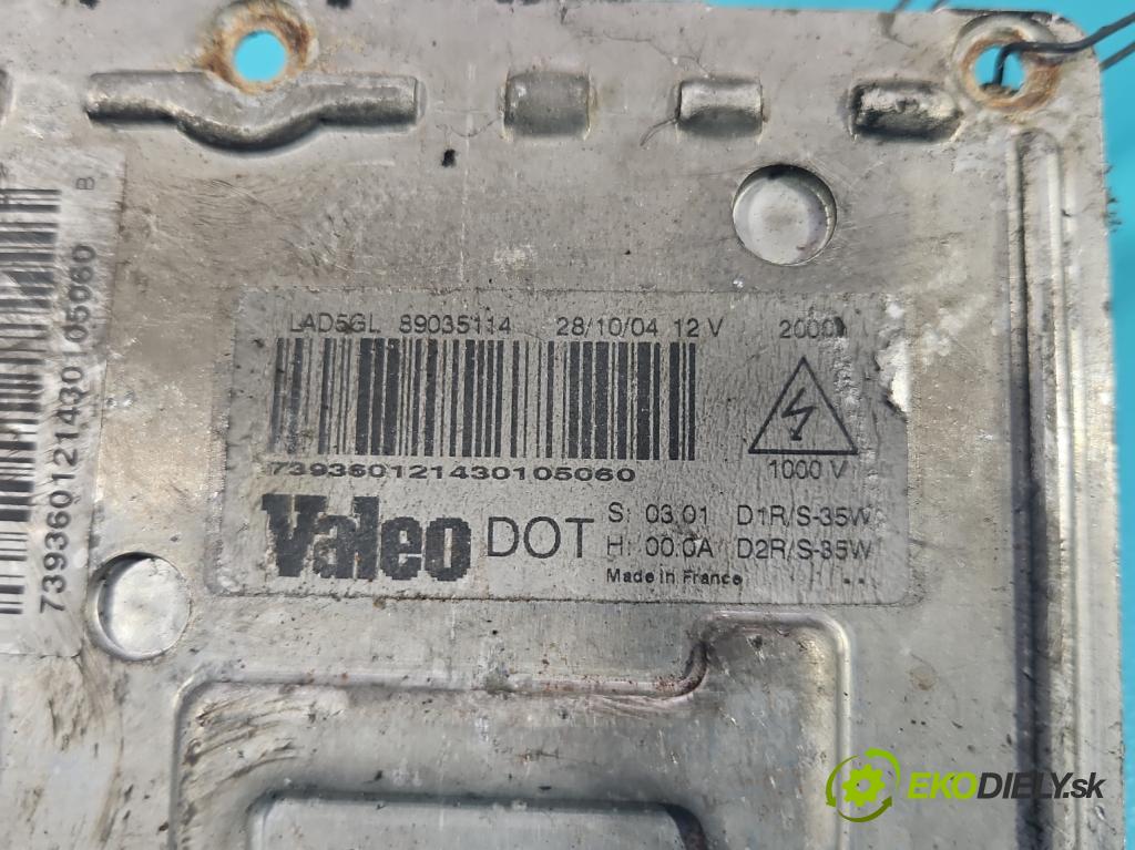 Citroen C5 I 2001-2008 2.2 hdi 155 HP automatic 114 kW 2179 cm3 5- střídač: xenon 89035114 (Riadiaca jednotka xenónu)