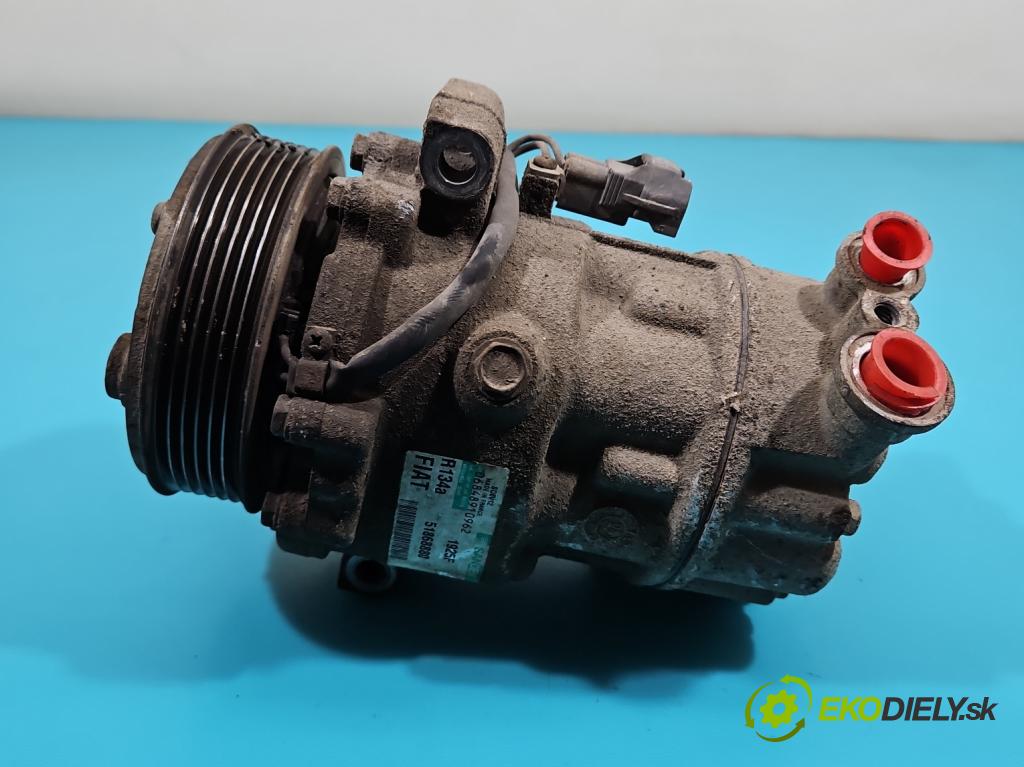 Fiat Doblo II 2010- 1.6 JTD 101 HP manual 74 kW 1598 cm3 5- Kompresor: klimatizácie 51868880 (Kompresory klimatizácie)