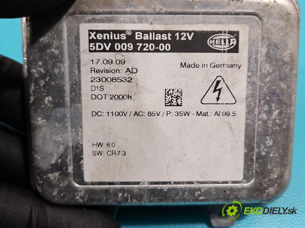 Opel Insignia A 2008-2017 2.0 cdti 160 HP manual 118 kW 1956 cm3 5- střídač: xenon 5DV009720-00 (Riadiace jednotky xenónu)