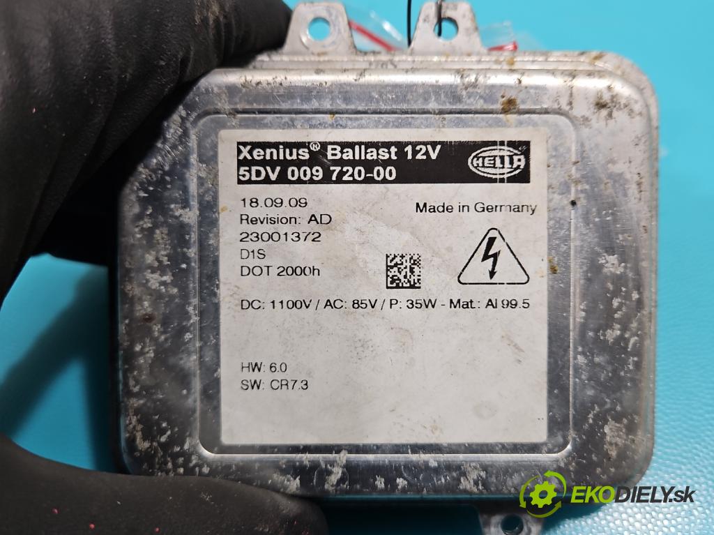 Opel Insignia A 2008-2017 2.0 cdti 160 HP manual 118 kW 1956 cm3 5- střídač: xenon 5DV009720-00 (Riadiace jednotky xenónu)