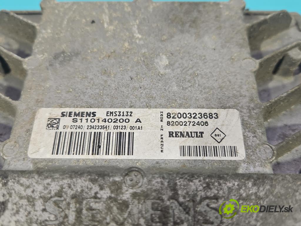 Renault Clio II 1998-2012 1,2.0 8V 58 HP manual 43 kW 1149 cm3 5- riadiaca jednotka motora 8200323683