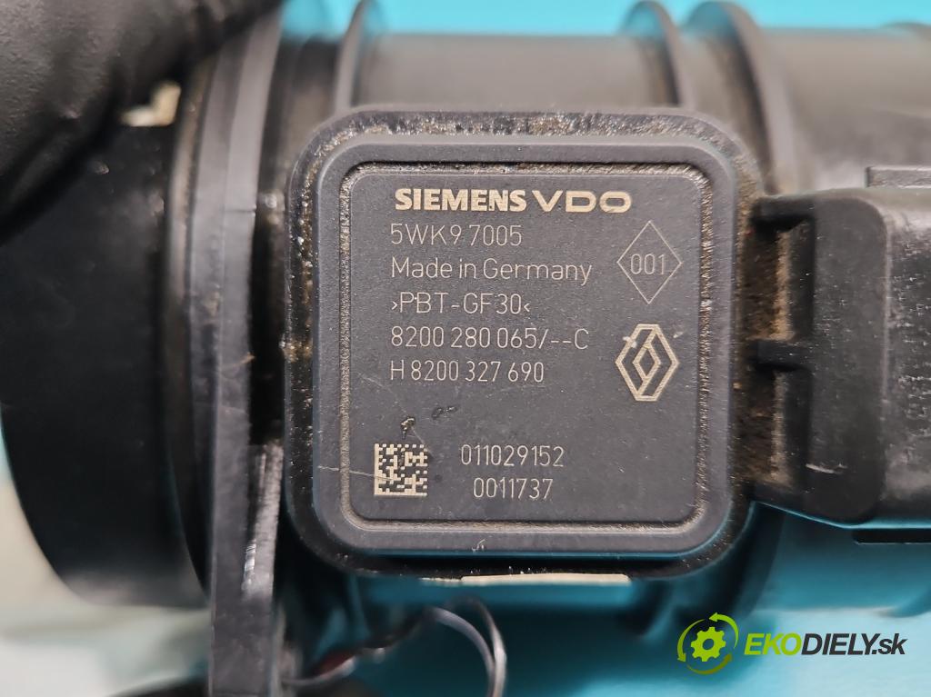Renault Espace IV 2003-2014 2.0 dci 150 HP manual 110 kW 1995 cm3 5- průtokoměr: 5WK97005 (Váhy vzduchu)