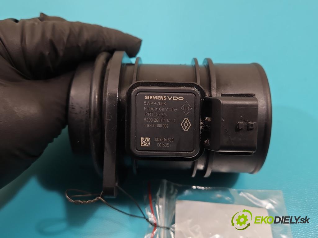 Renault Megane II 2003-2008 1.5 DCI 106 HP manual 78 kW 1461 cm3 5- průtokoměr: 5WK97008 (Váhy vzduchu)