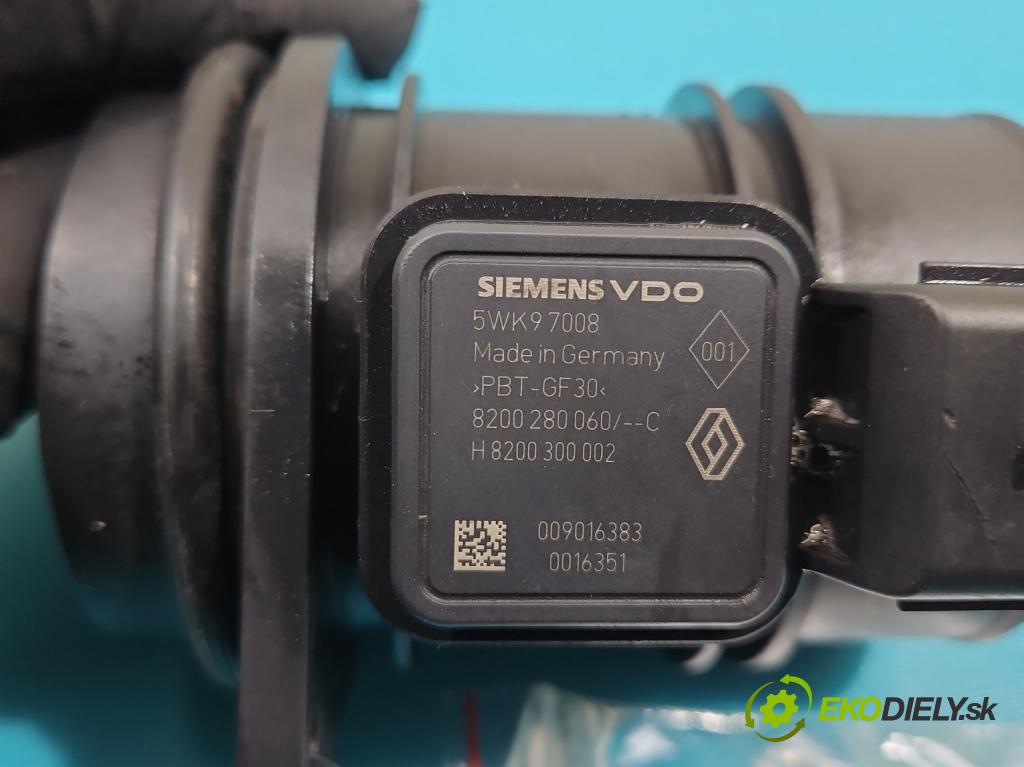 Renault Megane II 2003-2008 1.5 DCI 106 HP manual 78 kW 1461 cm3 5- průtokoměr: 5WK97008 (Váhy vzduchu)