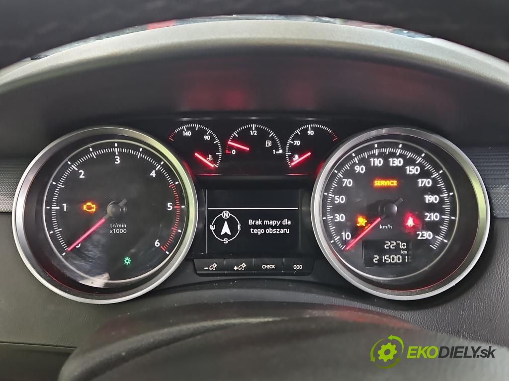 Peugeot 508 2010-2018 1.6 hdi 120 HP manual 88 kW 1560 cm3 4- prístrojovka/ budíky 9808559180 (Prístrojové dosky, displeje)