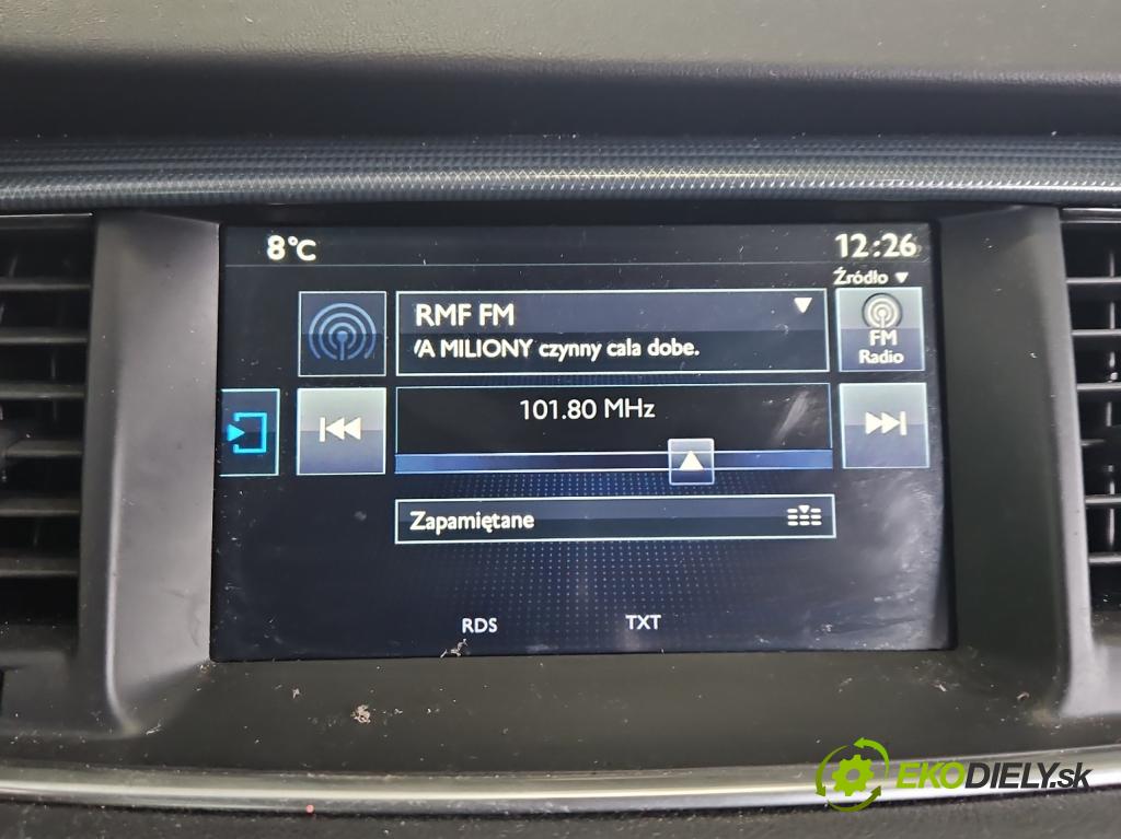 Peugeot 508 2010-2018 1.6 hdi 120 HP manual 88 kW 1560 cm3 4- Zobrazit: 9812771880 (Prístrojové dosky, displeje)
