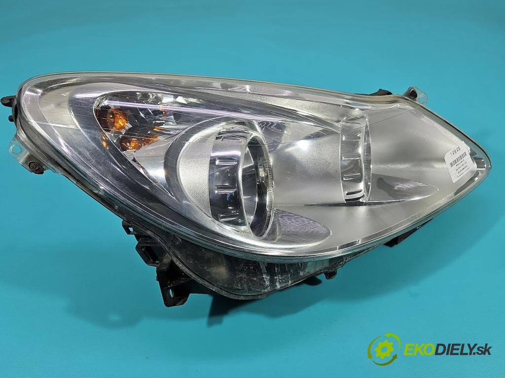 Opel Corsa D 2006-2014 1.2 16v 80 HP manual 59 kW 1229 cm3 3- Reflektor: pravý 93189358EF (Pravé)