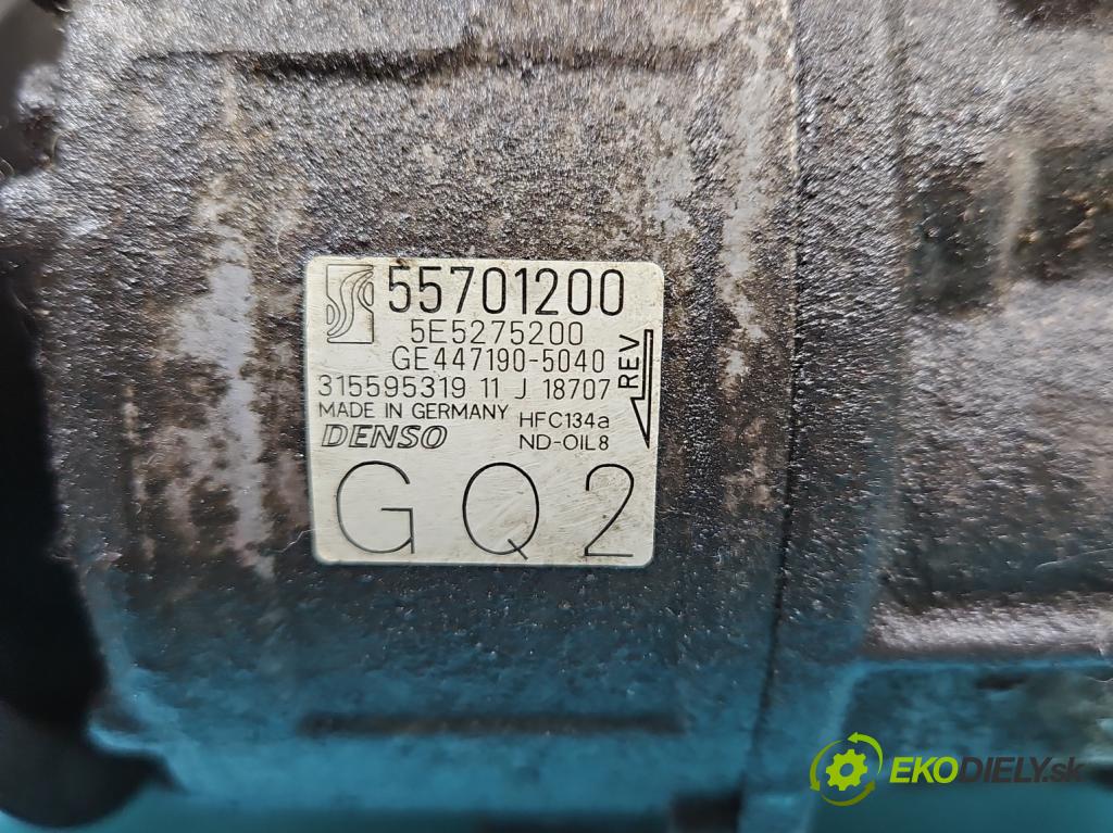 Opel Corsa D 2006-2014 1.2 16v 80 HP manual 59 kW 1229 cm3 3- Kompresor: klimatizácie 55701200 (Kompresory klimatizácie)