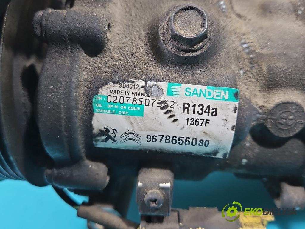 Peugeot 207 1.6 hdi 111KM manual 82 kW 1560 cm3 2- Kompresor: klimatizácie 9678656080 (Kompresory klimatizácie)