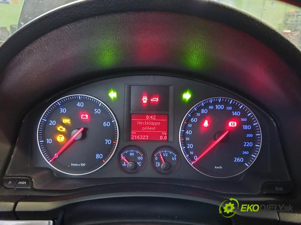 Vw Golf V 2003-2009 1.6 fsi 116 HP manual 85 kW 1598 cm3 5- prístrojovka/ budíky 1K0920862A (Prístrojové dosky, displeje)