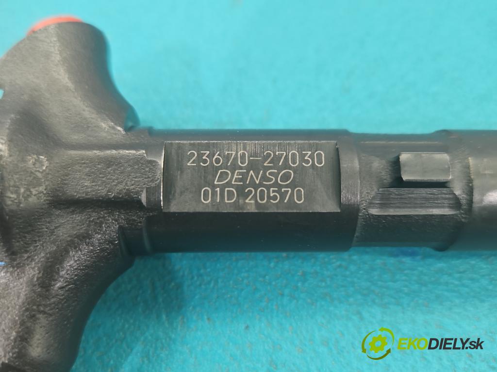 Toyota Avensis I T22 1997-2003 2.0 D4D 110 hp manual 81 kW 1995 cm3 5- vstřikovač 23670-27030 (Vstřikovač paliva)