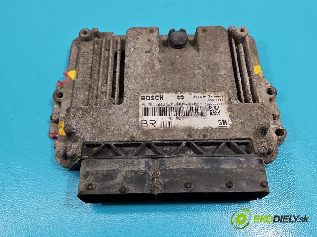 Opel Zafira B 2005-2014 1.9 CDTI 120 HP manual 88 kW 1910 cm3 5- riadiaca jednotka motora 0281012549