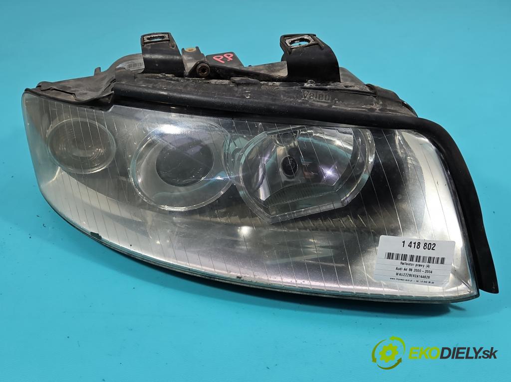 Audi A4 B6 2000-2004 2.0 20V 131 HP manual 96 kW 1984 cm3 4- Reflektor: pravý 8E0941004F (Pravé)