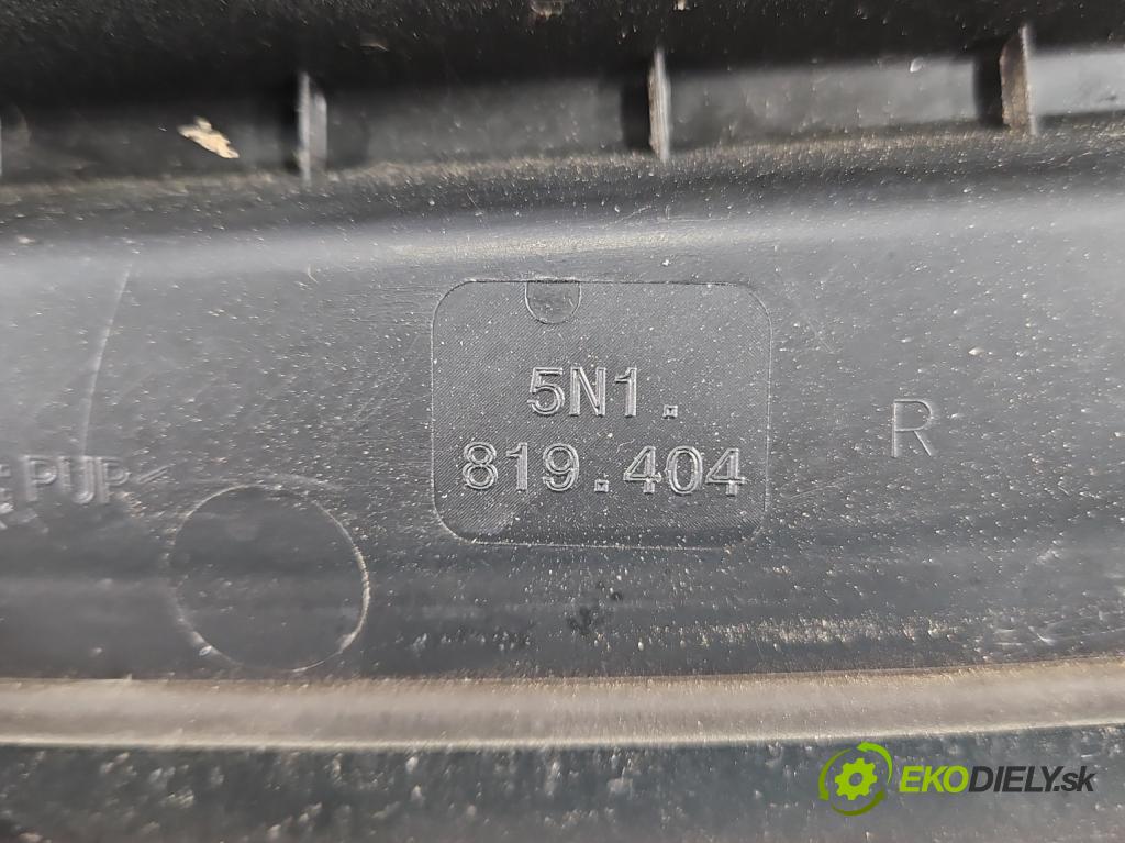 Vw Tiguan I 2007-2016 2.0 tdi 140 HP automatic 103 kW 1968 cm3 5- torpédo 5N1819404 (Torpédo (plast pod čelným sklom))