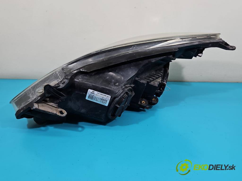 Opel Corsa D 2006-2014 1.2 16V 80 HP manual 59 kW 1229 cm3 3- Reflektor: pravý 13186386 (Pravé)
