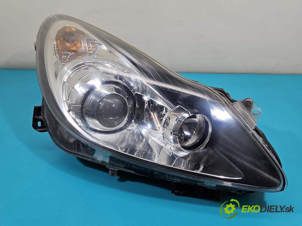 Opel Corsa D 2006-2014 1.2 16V 80 HP manual 59 kW 1229 cm3 3- Reflektor: pravý 13186386 (Pravé)