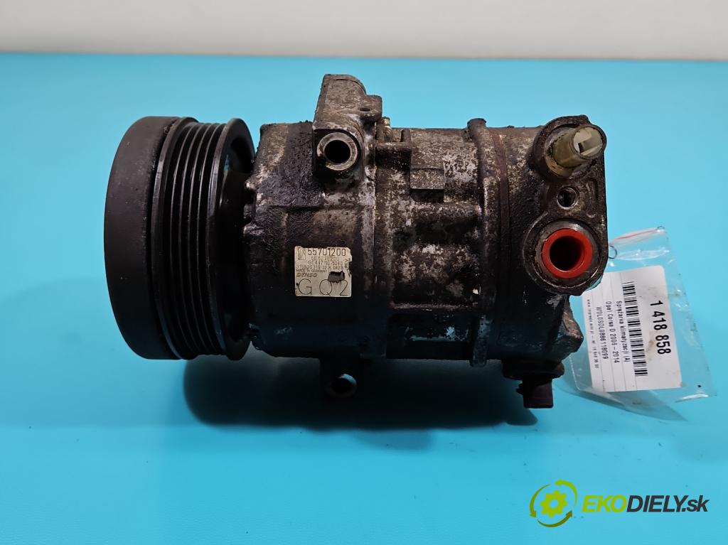 Opel Corsa D 2006-2014 1.2 16V 80 HP manual 59 kW 1229 cm3 3- Kompresor: klimatizácie 55701200 (Kompresory klimatizácie)