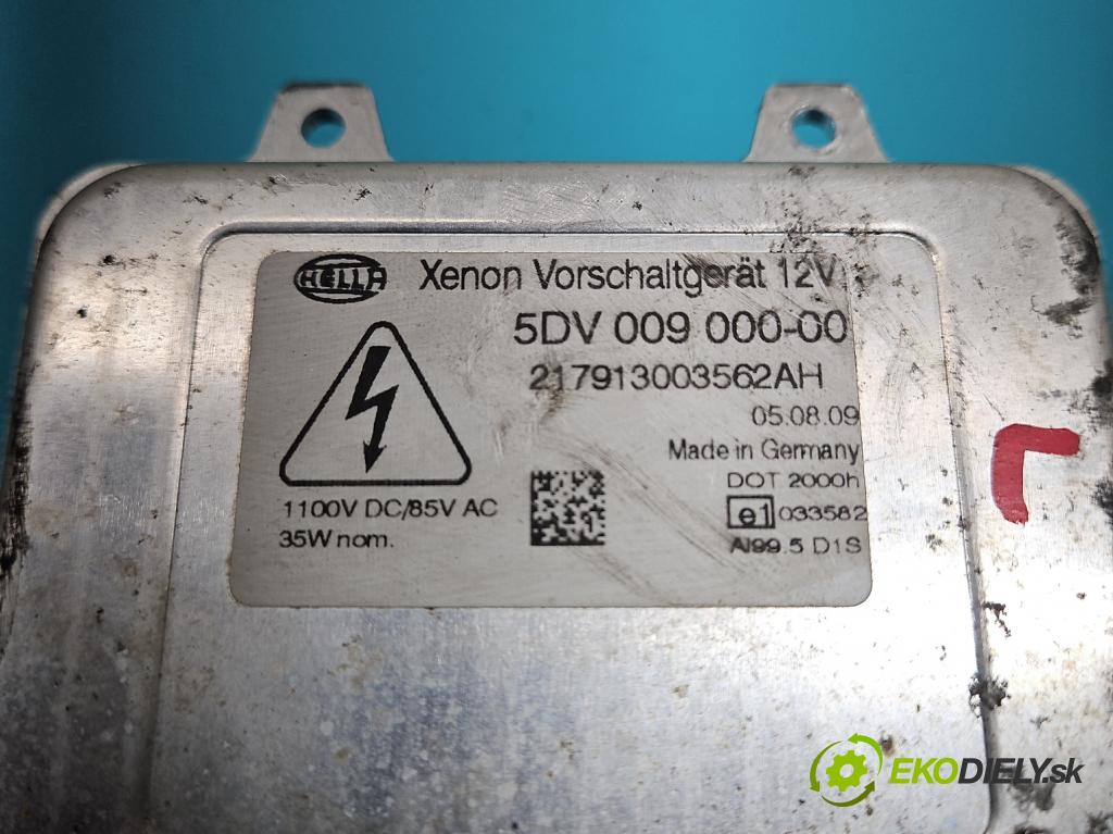 Vw Tiguan I 2007-2016 2.0 tdi 140 HP automatic 103 kW 1968 cm3 5- střídač: xenon 5DV009000-00 (Riadiaca jednotka xenónu)
