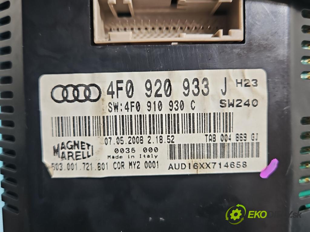 Audi A6 C6 2004-2011 2.7 tdi V6 179KM automatic 132 kW 2698 cm3 5- prístrojovka/ budíky 4F0920933J (Prístrojové dosky, displeje)