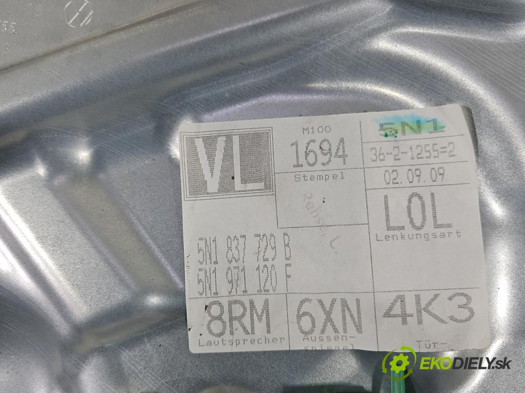 Vw Tiguan I 2007-2016 2.0 tdi CBA 140 hp automatic 103 kW 1968 cm3 5- mechanismus stahování přední pravý 1K0959793Q