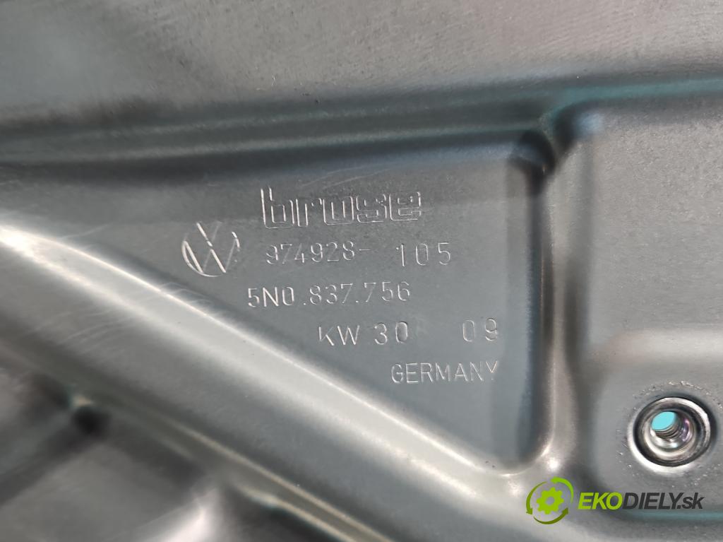 Vw Tiguan I 2007-2016 2.0 tdi 140 hp automatic 103 kW 1968 cm3 5- mechanismus stahování přední levý 5N0837756
