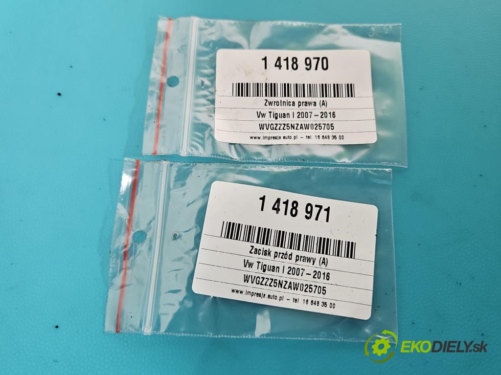 Vw Tiguan I 2007-2016 2.0 tdi 140 HP automatic 103 kW 1968 cm3 5- náboj pravé (Náboje)