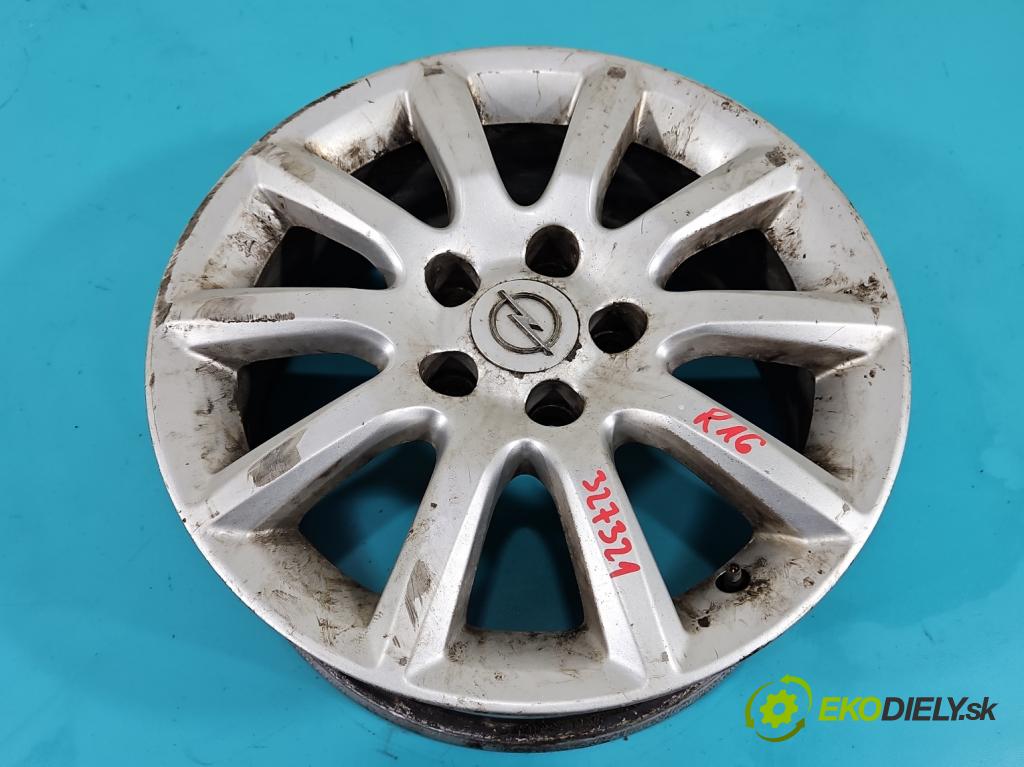 Opel Zafira B 2005-2014 1.9 CDTI 120 HP manual 88 kW 1910 cm3 5- Felga hliník: 16" komplet 13116623