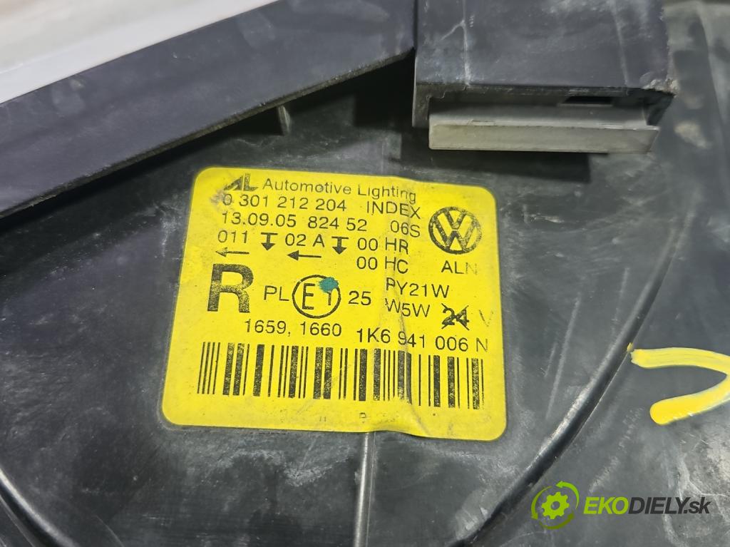 Vw Golf V 2003-2009 1.6 fsi 116 HP manual 85 kW 1598 cm3 5- Reflektor: pravý  (Pravé)