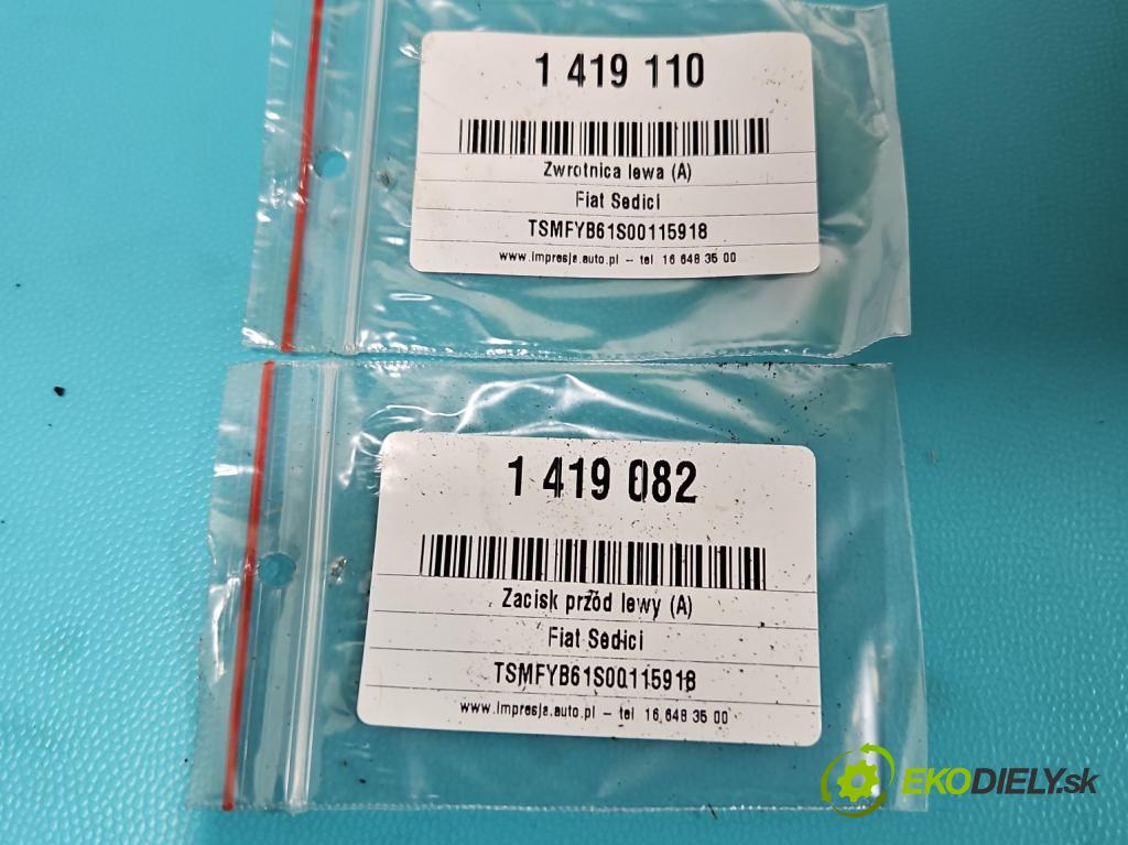 Fiat Sedici 1.9 jtd 120 HP manual 88 kW 1910 cm3 5- náboj ľavé  (Náboje)