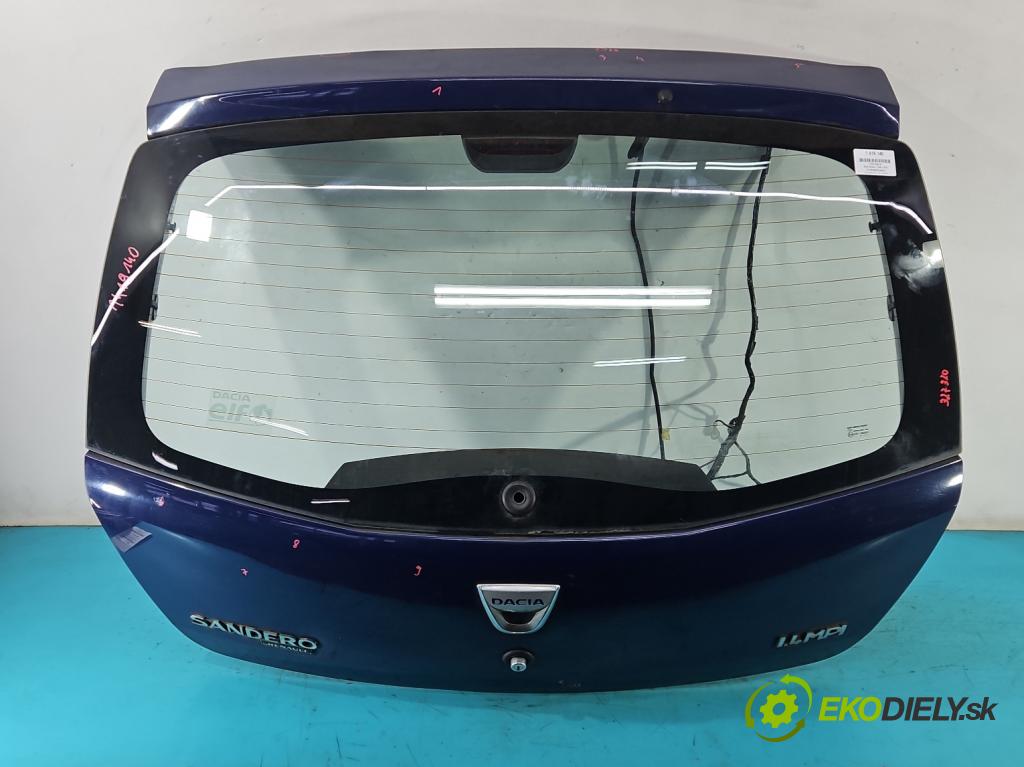 Dacia Sandero I 2008-2012 1.4 8V 75 hp manual 55 kW 1390 cm3 5- zadní kufrové dveře  (Zadní kapoty)