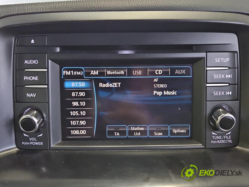 Mazda CX-5 I 2012-2017 2.2 D SKYACTIV: 150 HP manual 110 kW 2191 cm3 5- Radio originál GKK966DV0A