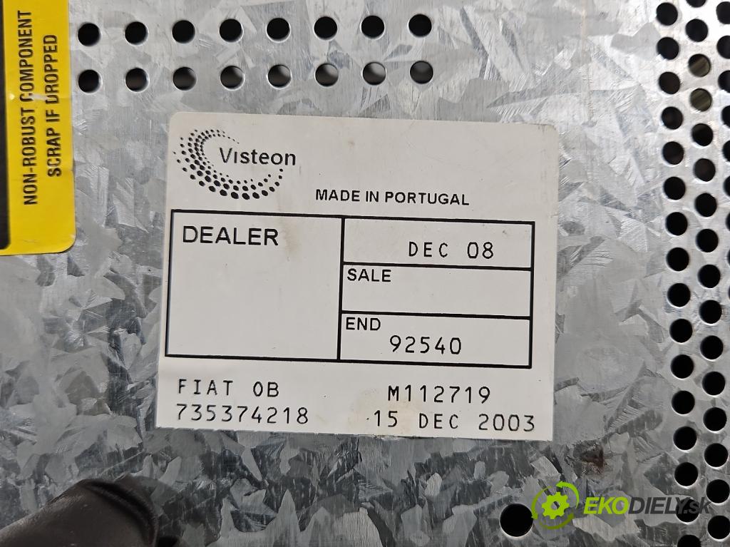 Fiat Stilo 1.9 jtd 116 HP manual 85 kW 1910 cm3 3- Radio originál 735374218