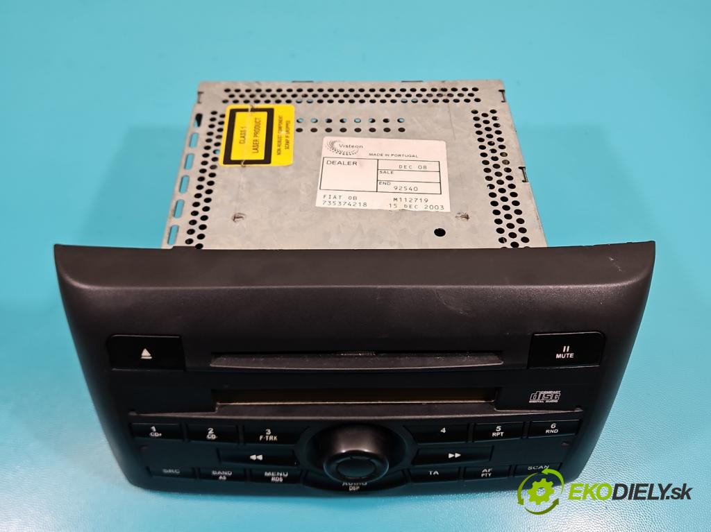 Fiat Stilo 1.9 jtd 116 HP manual 85 kW 1910 cm3 3- Radio originál 735374218