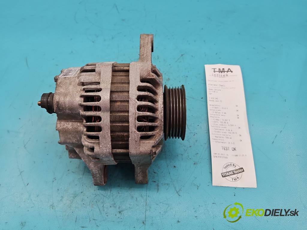 Honda Jazz II 2002-2008 1.3 16V 83 HP manual 61 kW 1339 cm3 5- Alternator A5TB0091 (Alternátory)